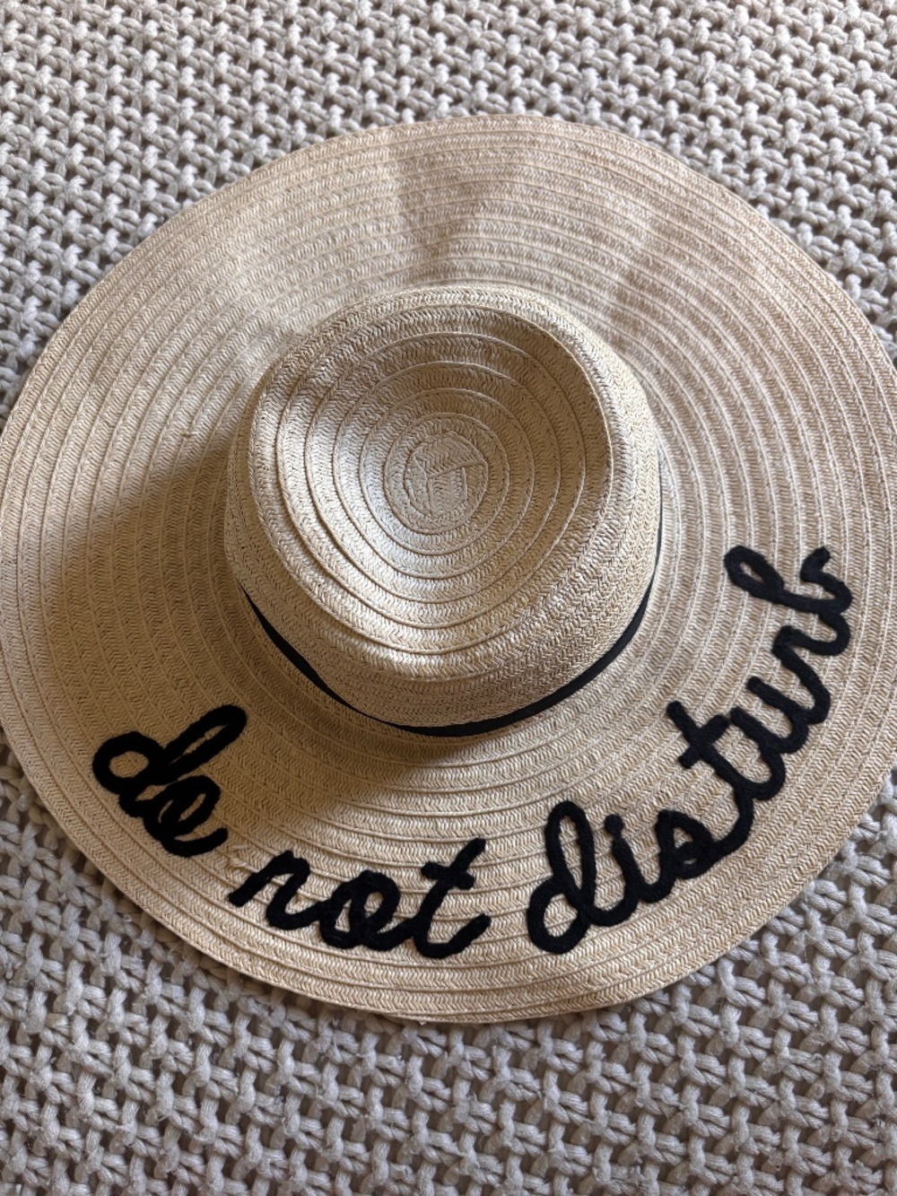Floppy Beach Hat- Do Not Disturb ☀️